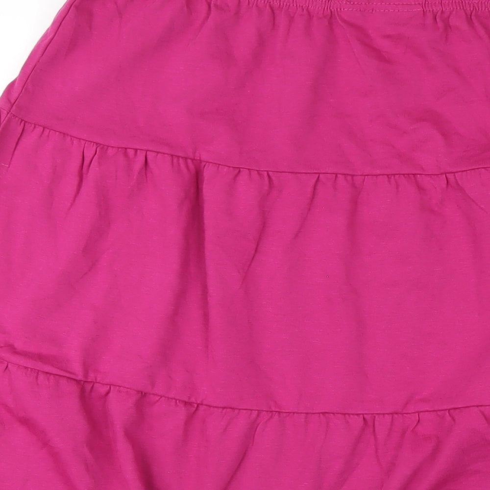 American Sweetheart Womens Pink Cotton A-Line Skirt Size L