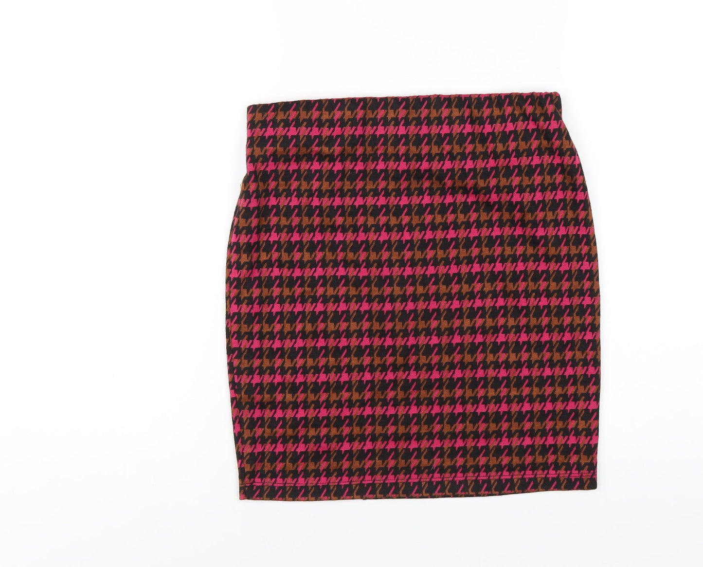 Dorothy Perkins Womens Multicoloured Geometric Polyester Straight & Pencil Skirt Size 8