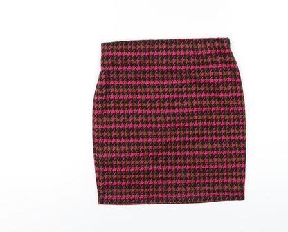 Dorothy Perkins Womens Multicoloured Geometric Polyester Straight & Pencil Skirt Size 8