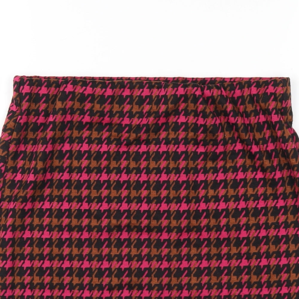 Dorothy Perkins Womens Multicoloured Geometric Polyester Straight & Pencil Skirt Size 8