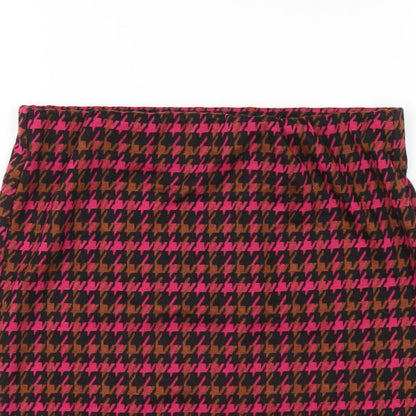 Dorothy Perkins Womens Multicoloured Geometric Polyester Straight & Pencil Skirt Size 8