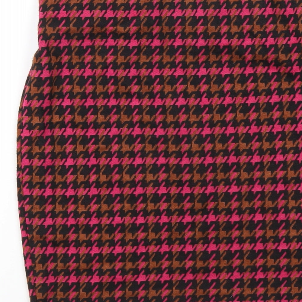 Dorothy Perkins Womens Multicoloured Geometric Polyester Straight & Pencil Skirt Size 8