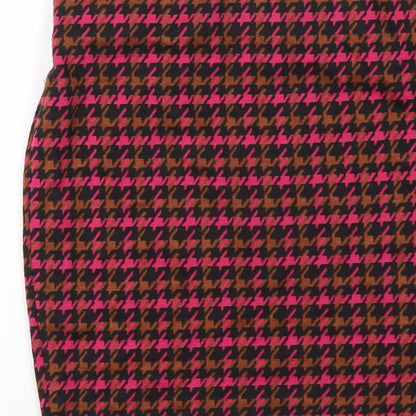 Dorothy Perkins Womens Multicoloured Geometric Polyester Straight & Pencil Skirt Size 8