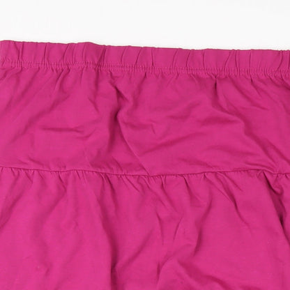 American Sweetheart Womens Pink Cotton A-Line Skirt Size XL
