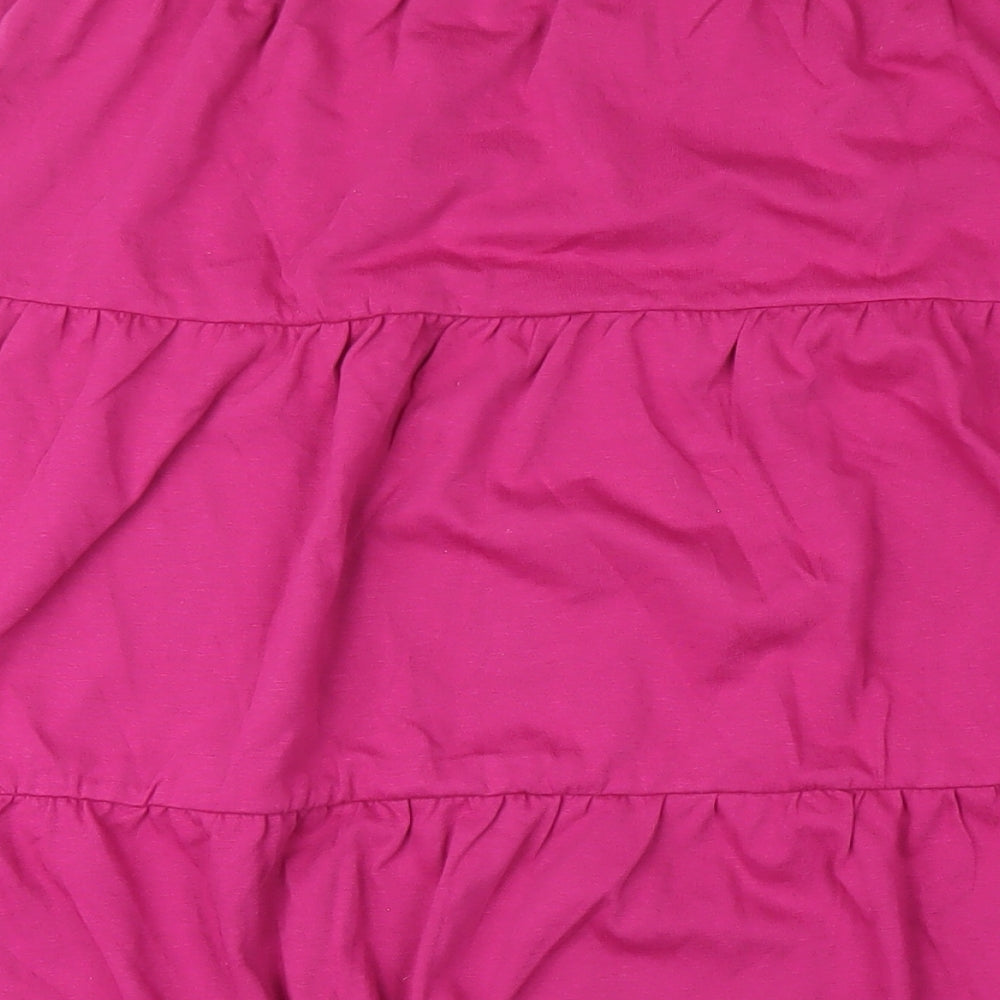 American Sweetheart Womens Pink Cotton A-Line Skirt Size XL