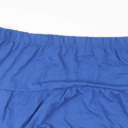 American Sweetheart Womens Blue Cotton A-Line Skirt Size 3XL