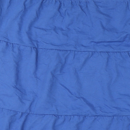 American Sweetheart Womens Blue Cotton A-Line Skirt Size 3XL