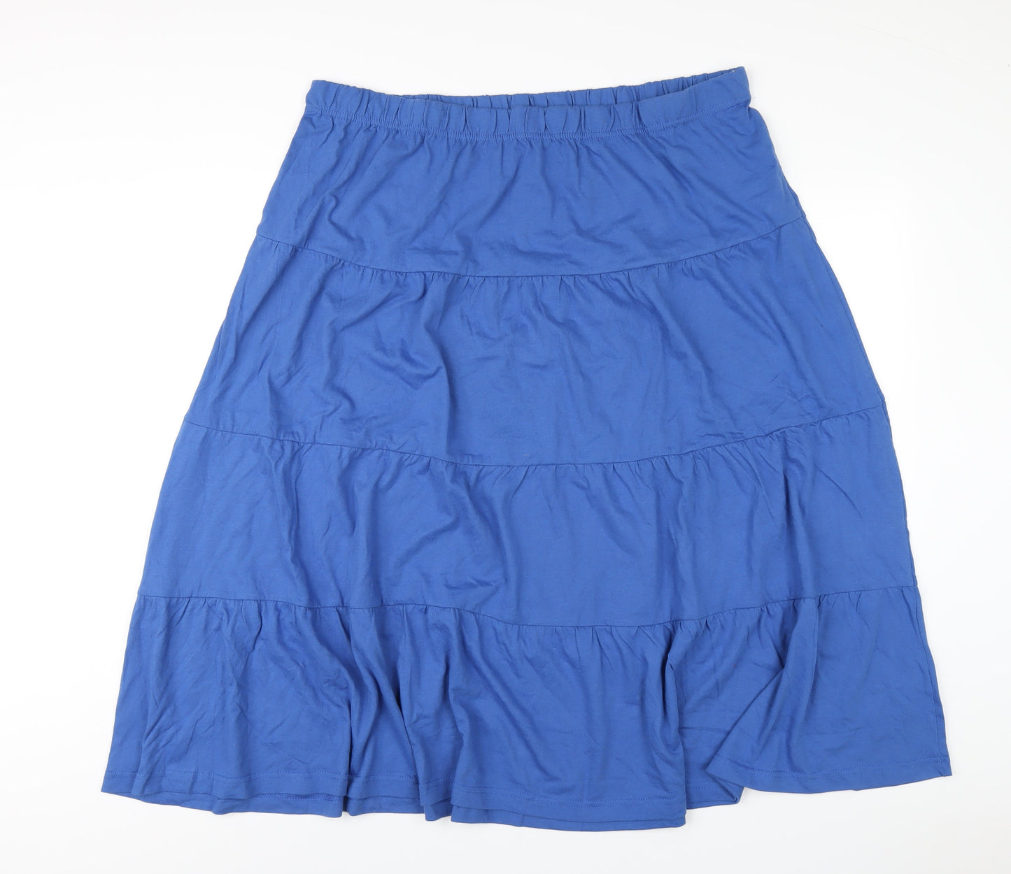 American Sweetheart Womens Blue Cotton A-Line Skirt Size 3XL