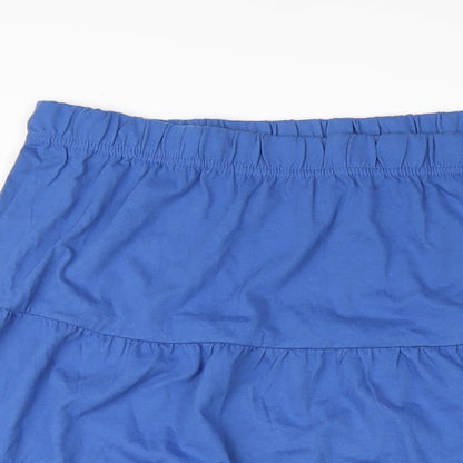 American Sweetheart Womens Blue Cotton A-Line Skirt Size 3XL