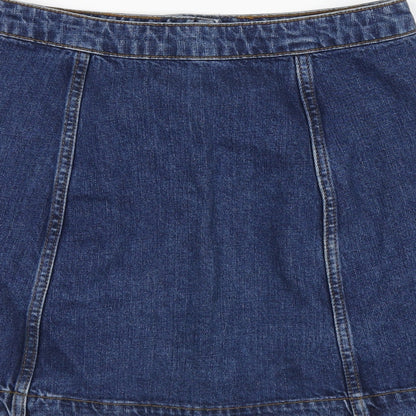 Womens UK Size 10 Topshop A-Line Denim Skirt