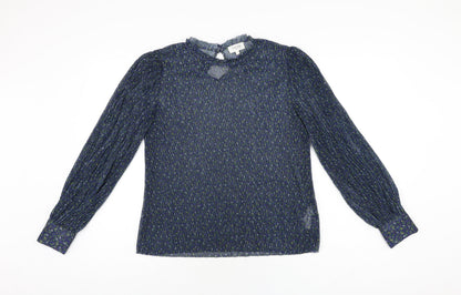 Womens UK Size S Grace & Mila Blue Basic Blouse