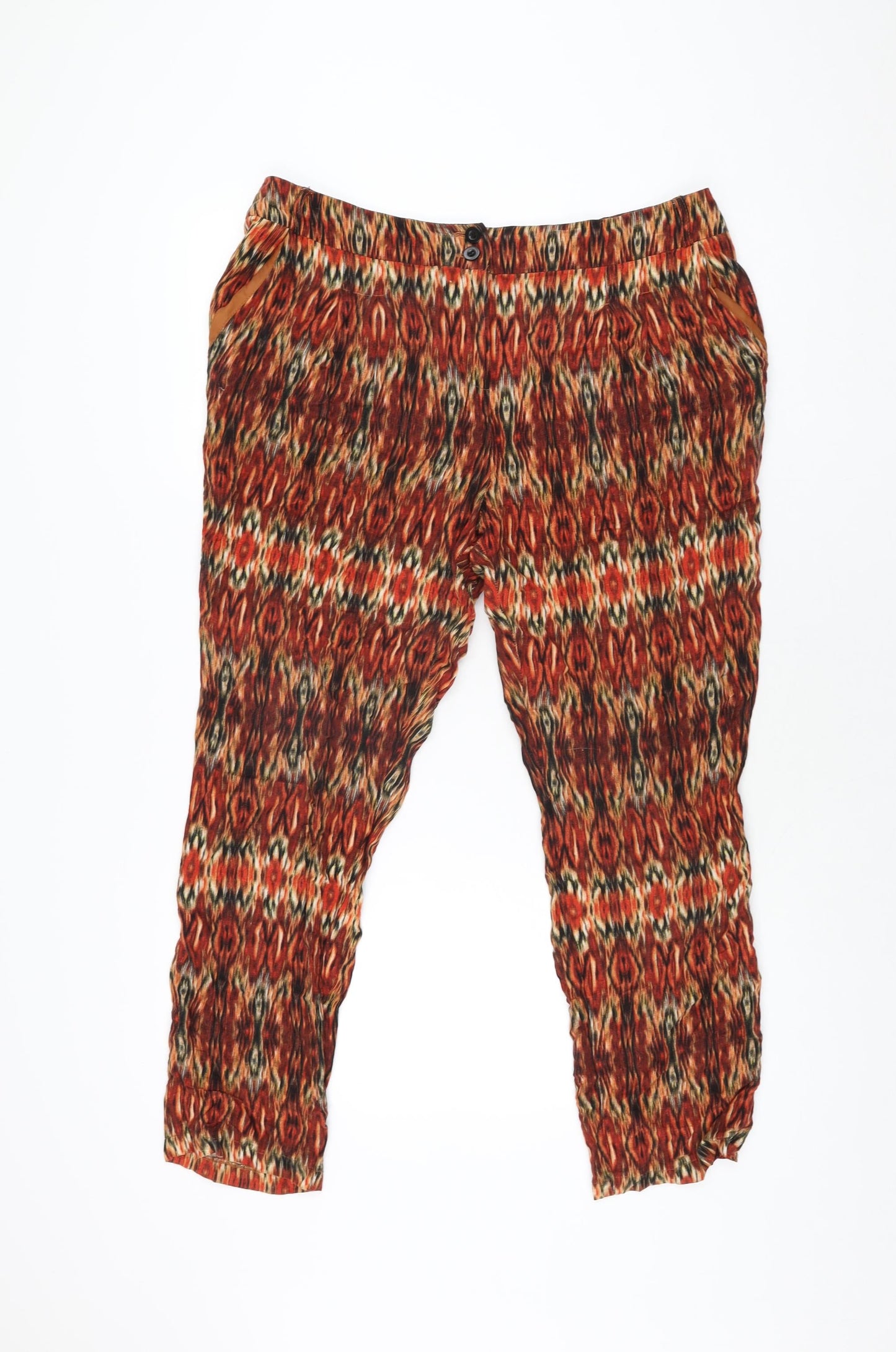 Womens UK Size 14 NEXT Regular Fit  Red Trousers
