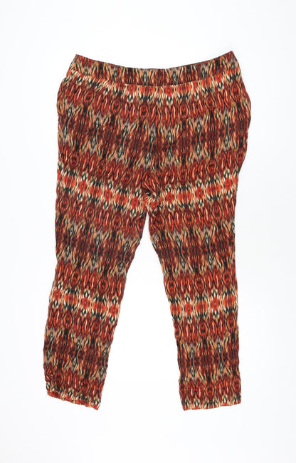 Womens UK Size 14 NEXT Regular Fit  Red Trousers