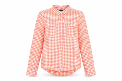 Womens UK Size M Gap Red Basic Button-Up