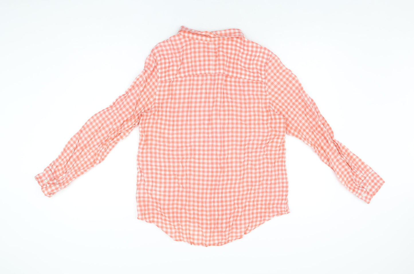 Womens UK Size M Gap Red Basic Button-Up