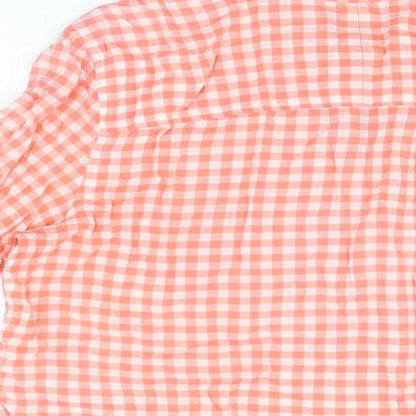 Womens UK Size M Gap Red Basic Button-Up