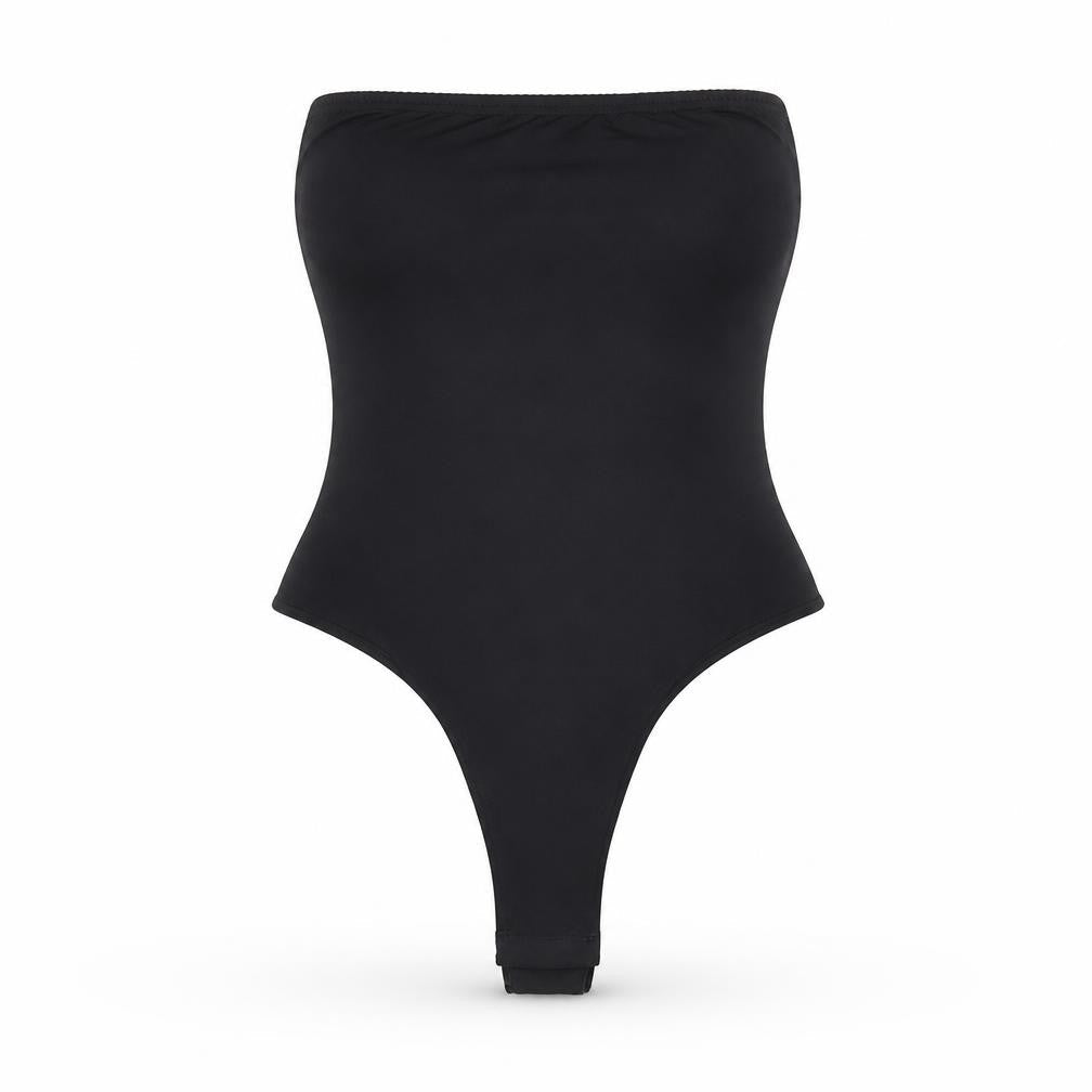 Womens UK Size 12 PRETTYLITTLETHING One-Piece Black Bodysuit