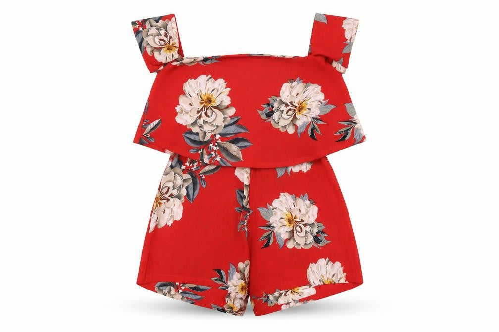 Womens UK Size 6 Missguided One-Piece Red Playsuit
