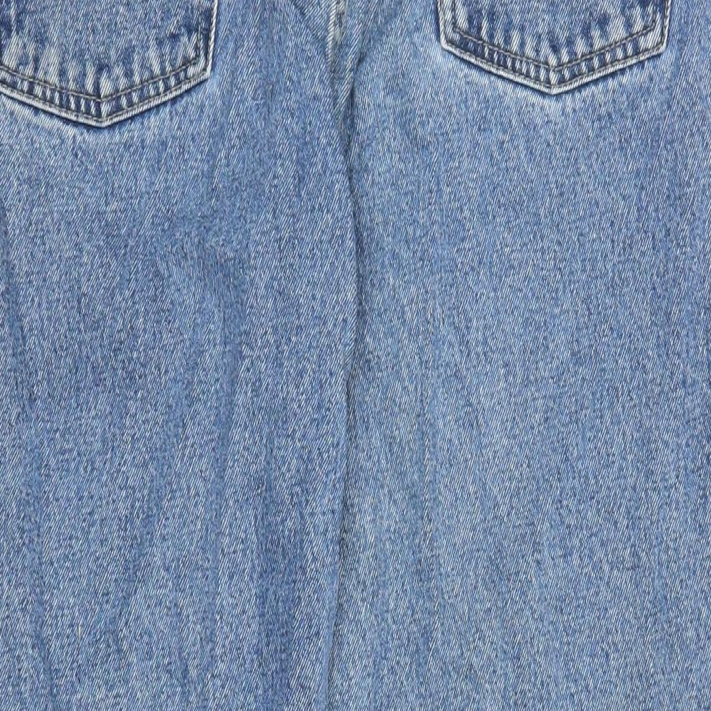 Denim & Co. Mens Blue Cotton Straight Jeans Size 36 in L30 in Regular Zip - Pockets