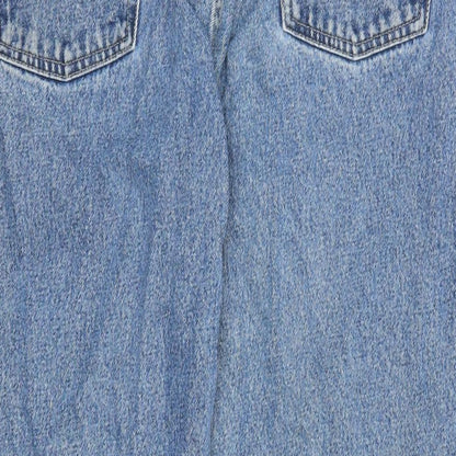 Denim & Co. Mens Blue Cotton Straight Jeans Size 36 in L30 in Regular Zip - Pockets