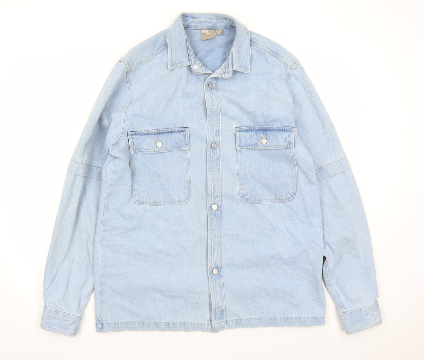 ASOS Mens Blue Jacket Size M Button