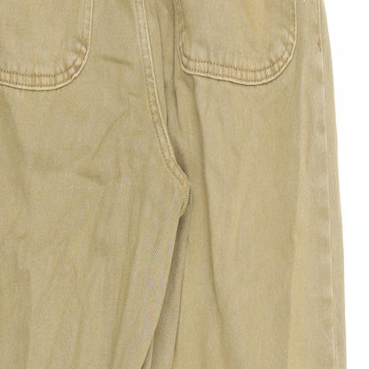 Bershka Mens Brown Cotton Tapered Jeans Size 28 in L28 in Regular Zip - Pockets
