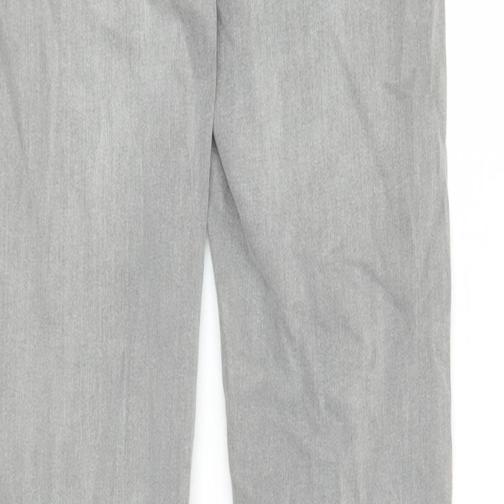 Nukutavake Womens Grey Polyester Straight Jeans Size 16 L31 in Regular Zip - po