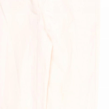 New Look Womens Pink Cotton Skinny Jeans Size 12 L28 in Regular Zip - Pockets