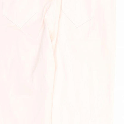 New Look Womens Pink Cotton Skinny Jeans Size 12 L28 in Regular Zip - Pockets