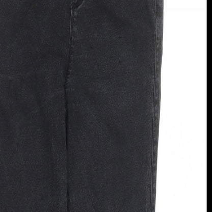 Denim & Co. Womens Black Cotton Jegging Jeans Size 8 L27 in Regular - Elasticated Waist