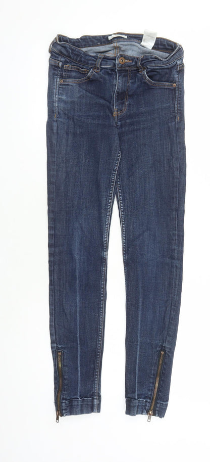 Womens UK Size 26 in H&M Regular Fit Skinny Blue Jeans