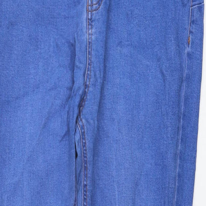 Denim & Co. Womens Blue Cotton Skinny Jeans Size 18 L28 in Regular Button