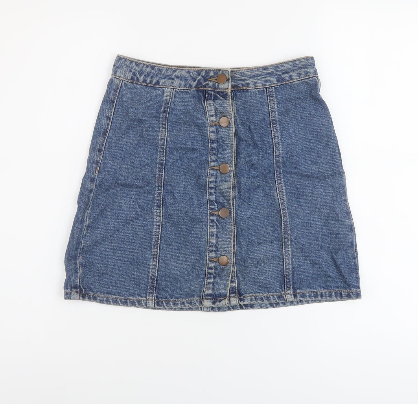 Womens UK Size 6 Denim & Co. A-Line Denim Skirt