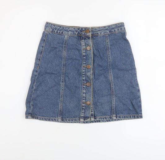Womens UK Size 6 Denim & Co. A-Line Denim Skirt