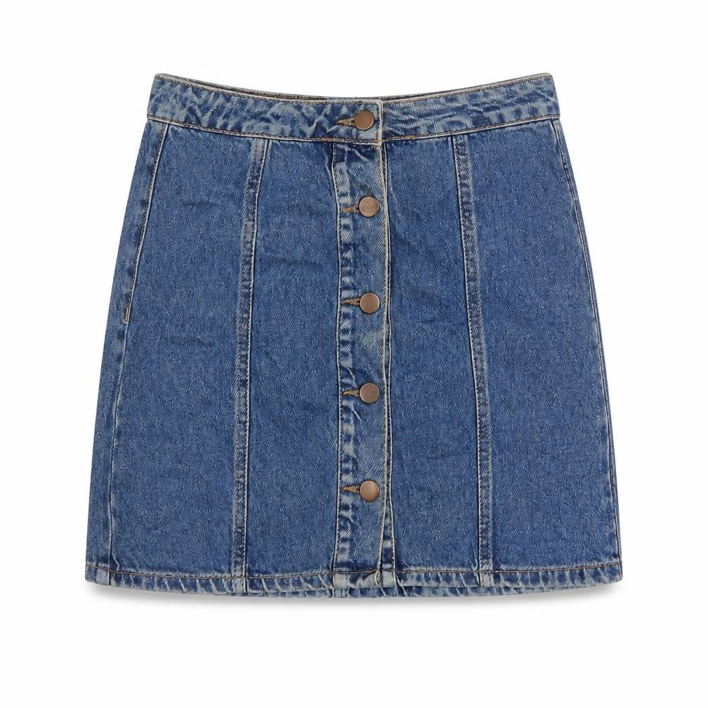 Womens UK Size 6 Denim & Co. A-Line Denim Skirt