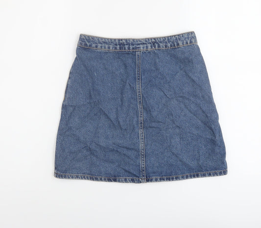 Womens UK Size 6 Denim & Co. A-Line Denim Skirt