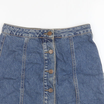 Womens UK Size 6 Denim & Co. A-Line Denim Skirt