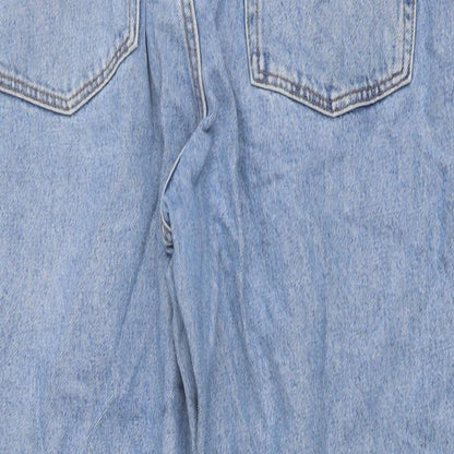 Monki Mens Blue Cotton Straight Jeans Size 36 in L27 in Regular Button