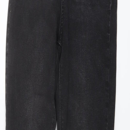 Denim & Co. Womens Grey Cotton Skinny Jeans Size 8 L30 in Regular Button