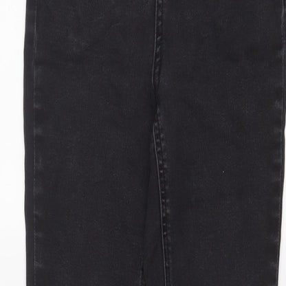 TU Womens Grey Cotton Skinny Jeans Size 8 L28 in Regular Zip