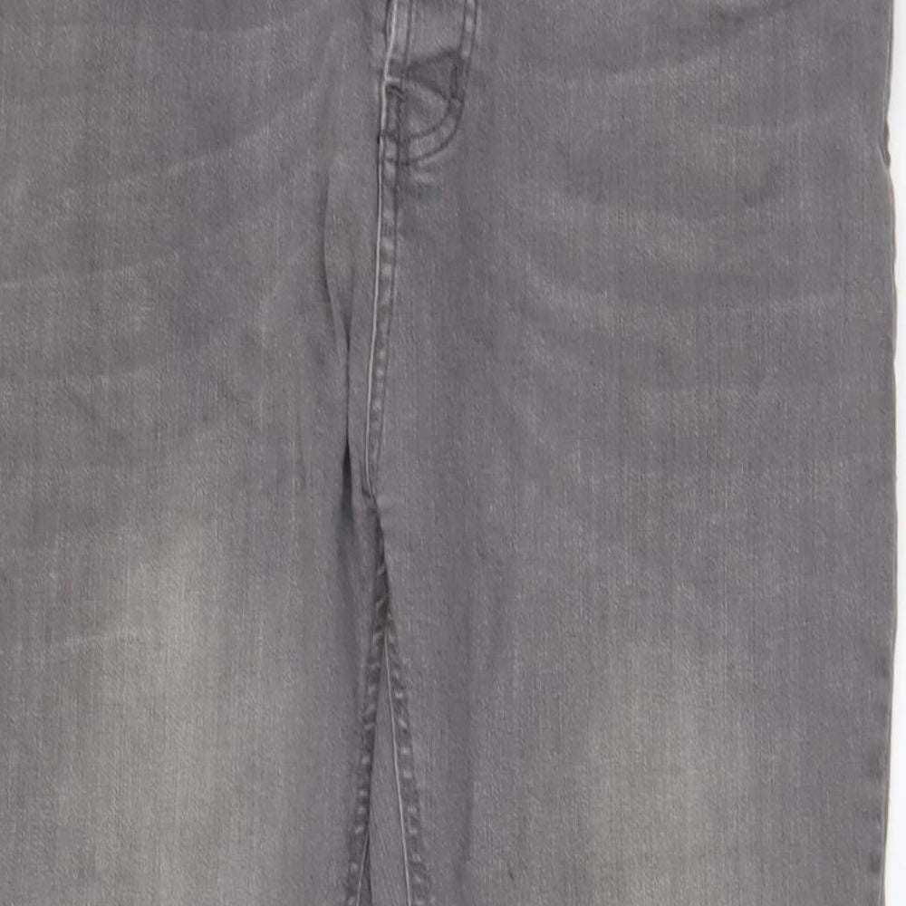 Denim & Supply Mens Grey Cotton Straight Jeans Size 36 in L34 in Slim Zip - Pockets