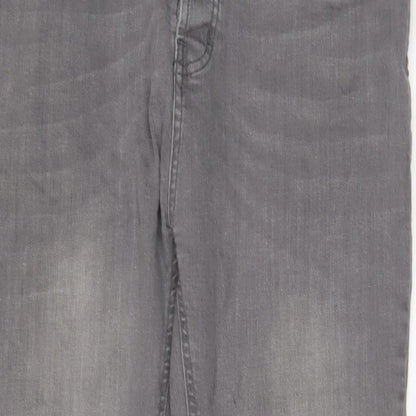 Denim & Supply Mens Grey Cotton Straight Jeans Size 36 in L34 in Slim Zip - Pockets