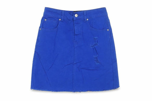 Womens UK Size 6 PRETTYLITTLETHING A-Line Denim Skirt