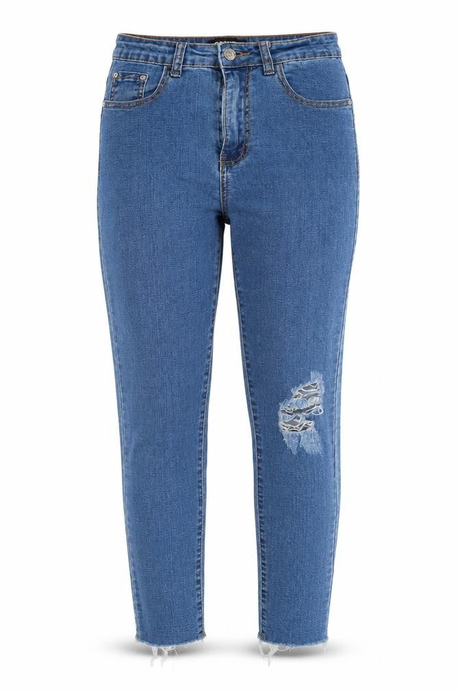 Womens UK Size 8 MOMOKROM Regular Fit Skinny Blue Jeans