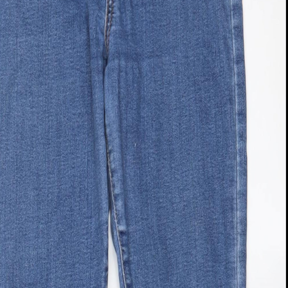 Womens UK Size 8 MOMOKROM Regular Fit Skinny Blue Jeans