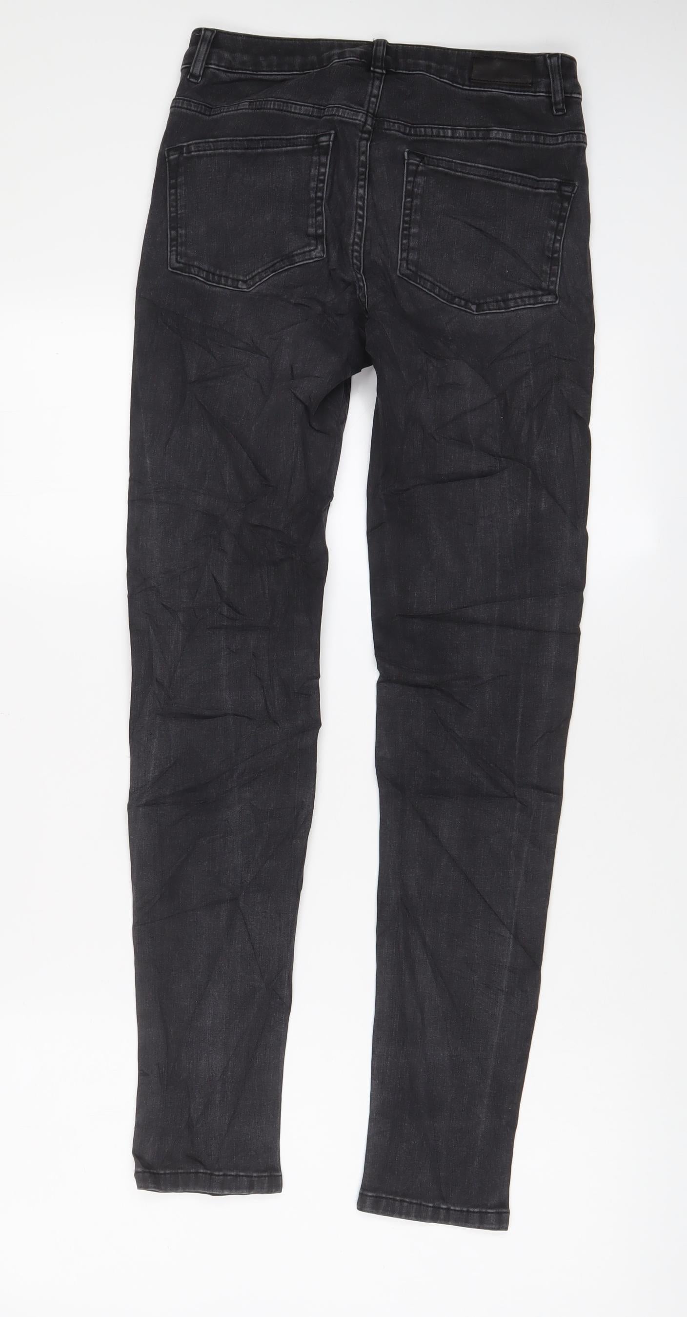 Richmond Womens Grey Cotton Skinny Jeans Size 24 in L30 in Regular Zip - Pockets