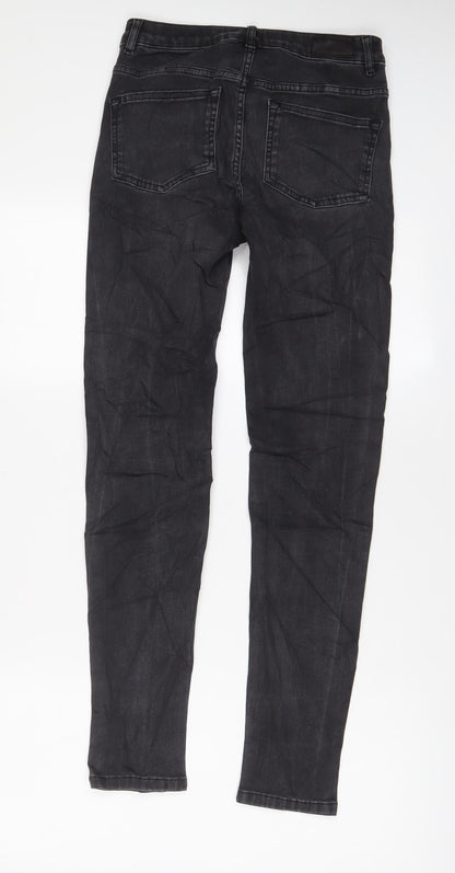 Richmond Womens Grey Cotton Skinny Jeans Size 24 in L30 in Regular Zip - Pockets