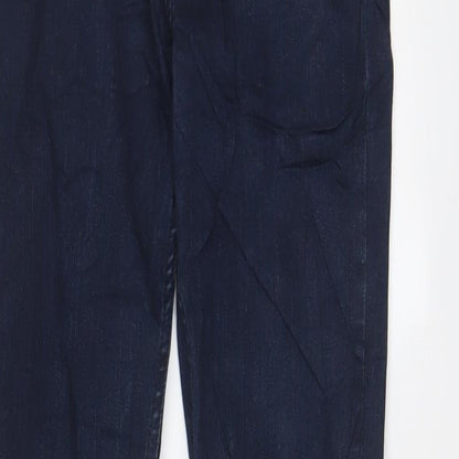 French Connection Womens Blue Cotton Skinny Jeans Size 8 L30 in Regular Zip