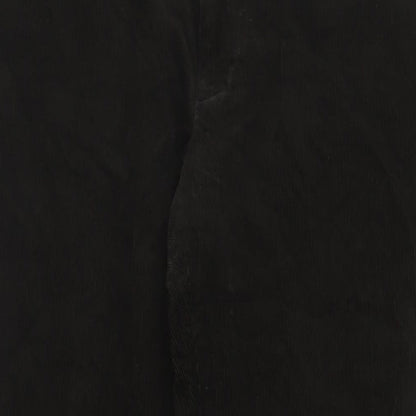 Marks and Spencer Mens Brown Cotton Trousers Size 34 in L33 in Regular Zip - Long Leg, Pockets