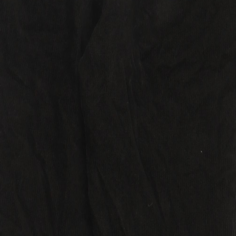 Marks and Spencer Mens Brown Cotton Trousers Size 34 in L33 in Regular Zip - Long Leg, Pockets